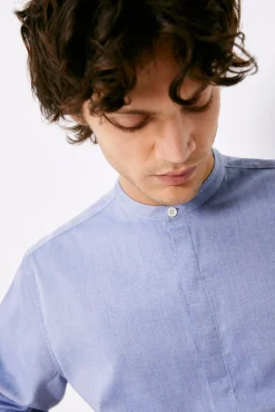 * Camisa Mao Azul Medio Hot