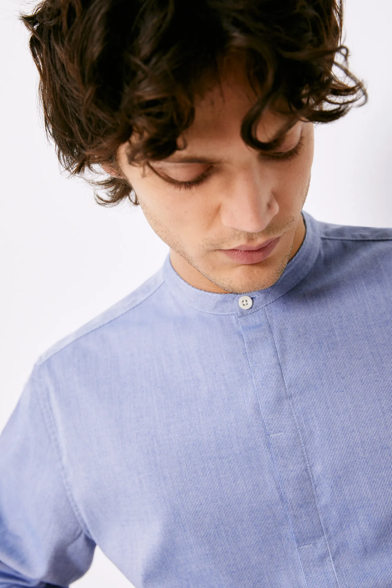 * Camisa Mao Azul Medio Hot