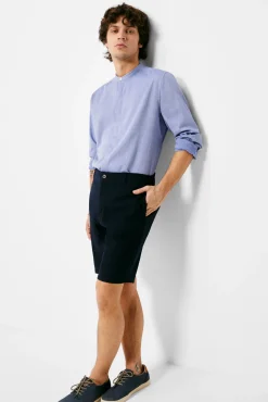 * Camisa Mao Azul Medio Hot