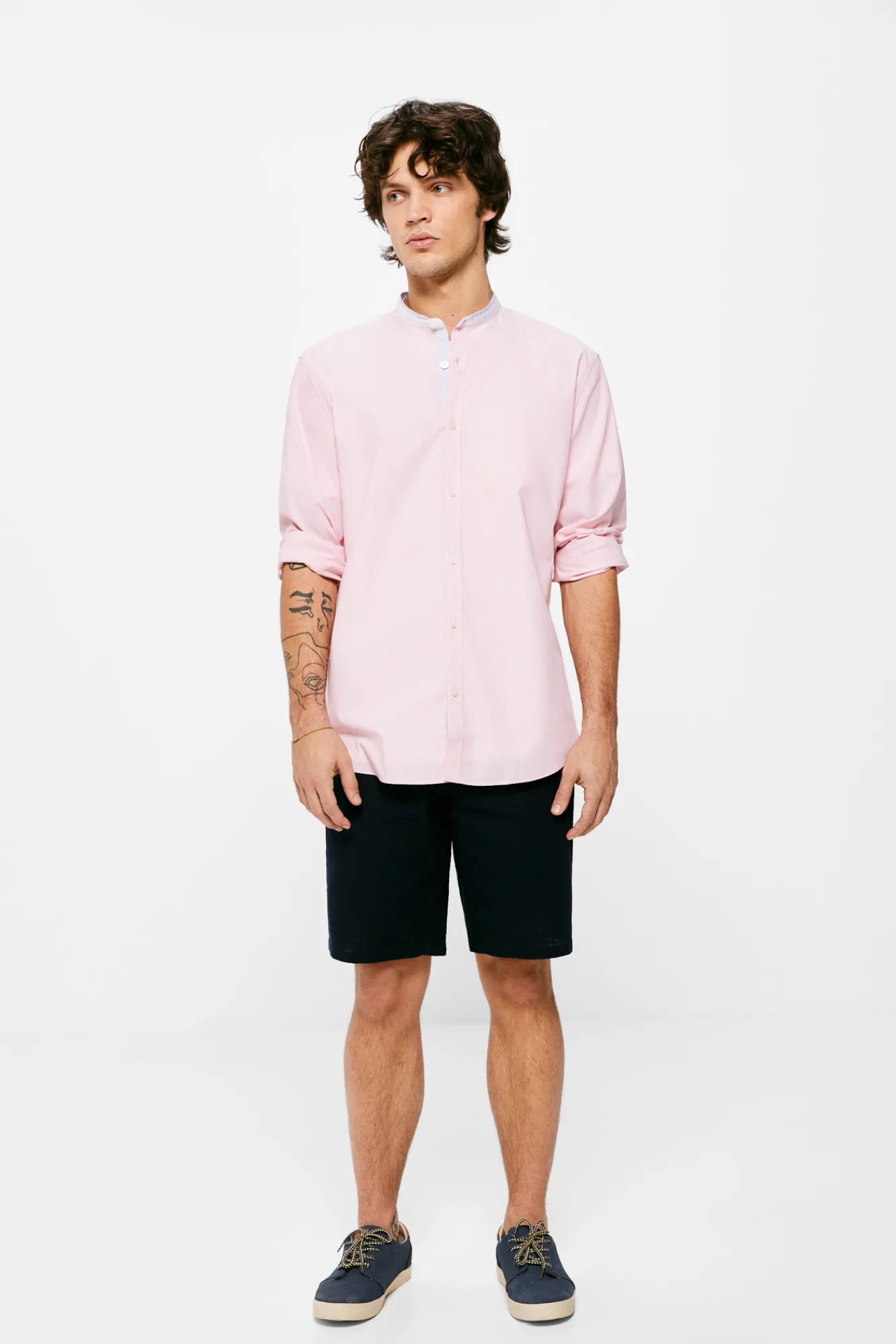 * Camisa Microraya Mao Rosa Online