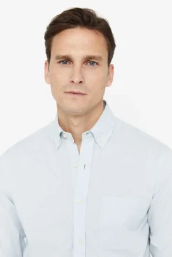 Cortefiel Camisa Microvichy Facil Plancha Verde Discount