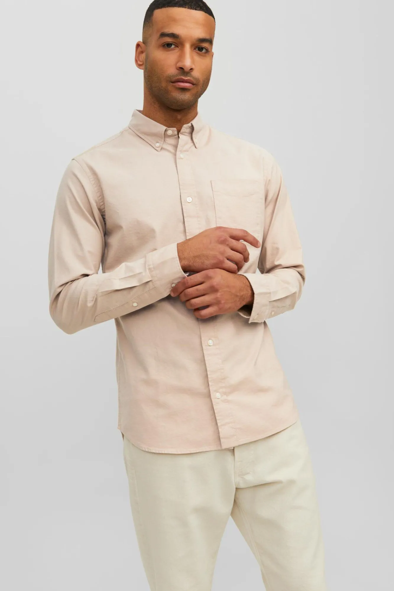 Jack & Jones Camisa Oxford Marron New