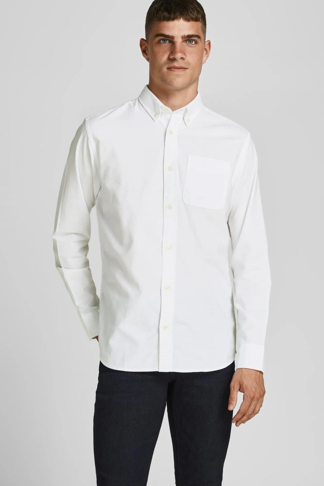 Jack & Jones Camisa Oxford Blanco Clearance