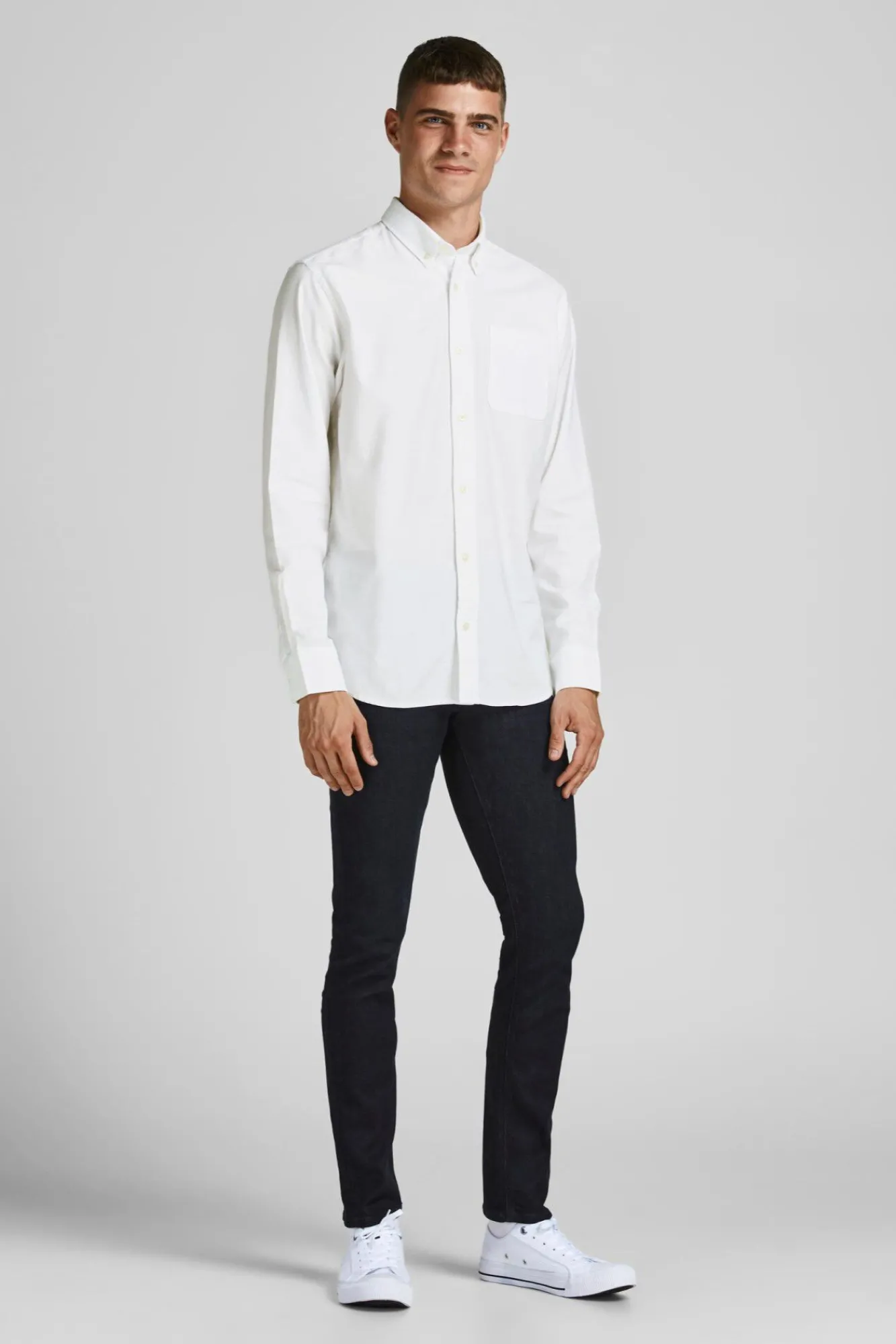Jack & Jones Camisa Oxford Blanco Clearance