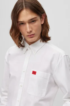 HUGO Camisa Oxford Blanco Hot