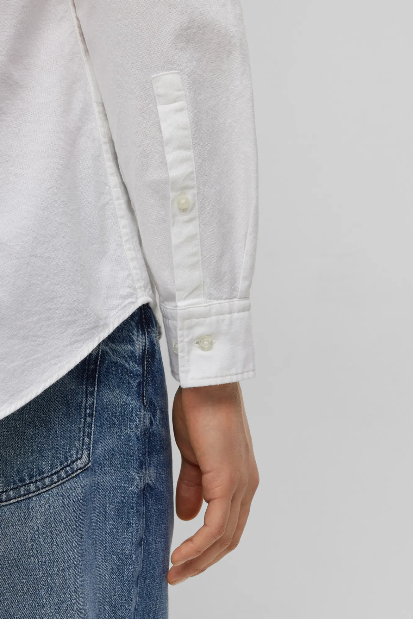 HUGO Camisa Oxford Blanco Hot