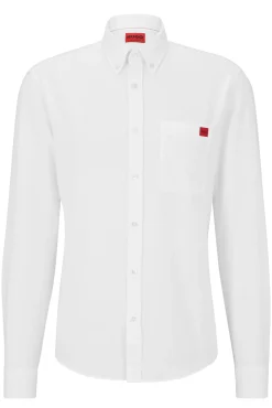 HUGO Camisa Oxford Blanco Hot