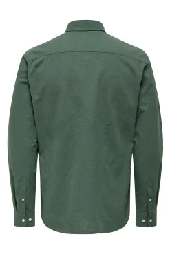 Only & Sons Camisa Oxford Verde Online