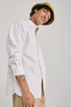 * Camisa Oxford Color Blanco