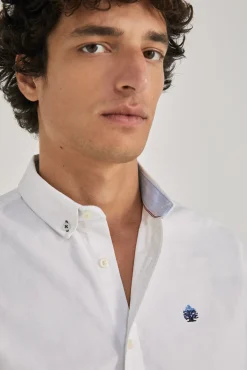 * Camisa Oxford Color Blanco