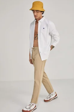 * Camisa Oxford Color Blanco