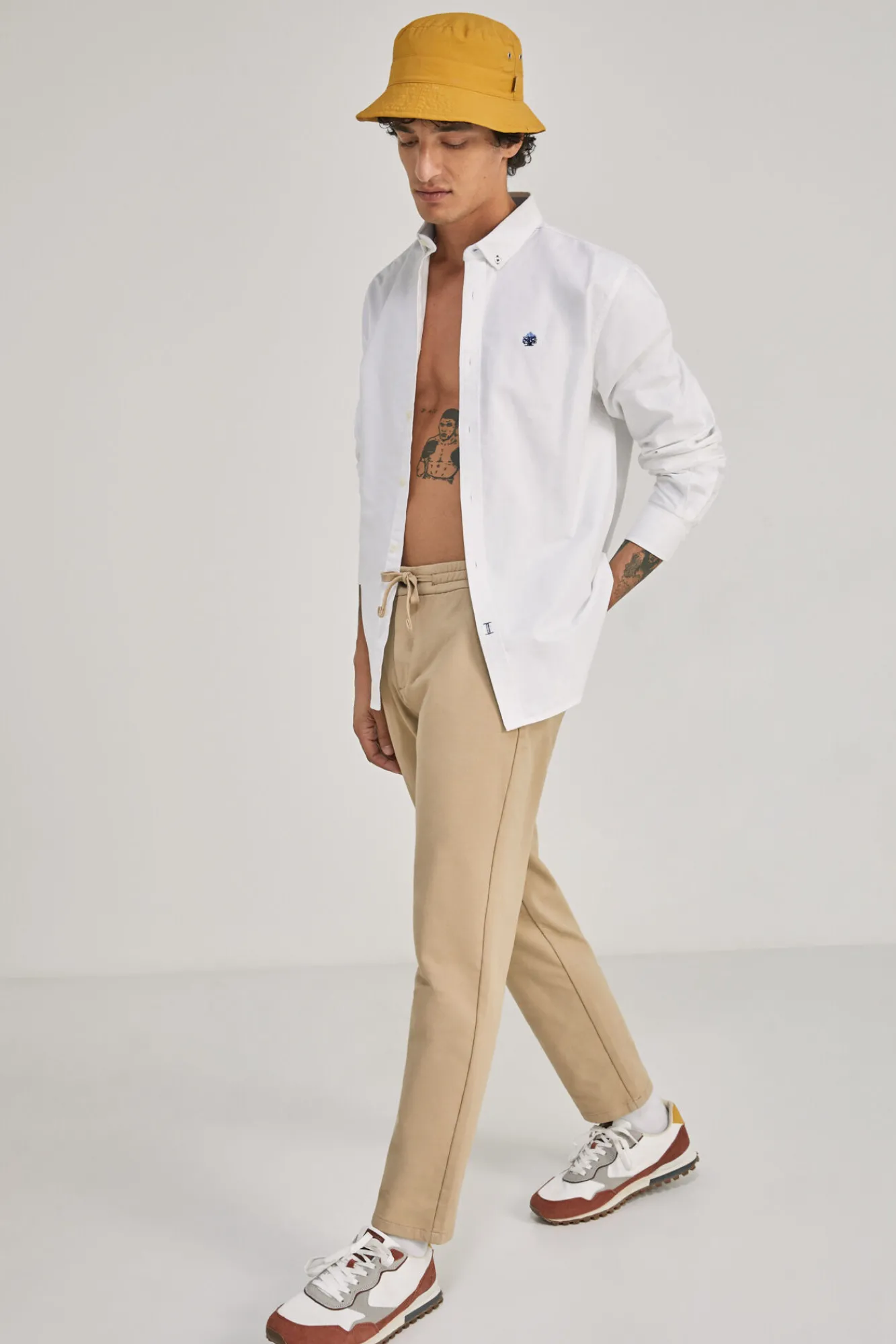* Camisa Oxford Color Blanco