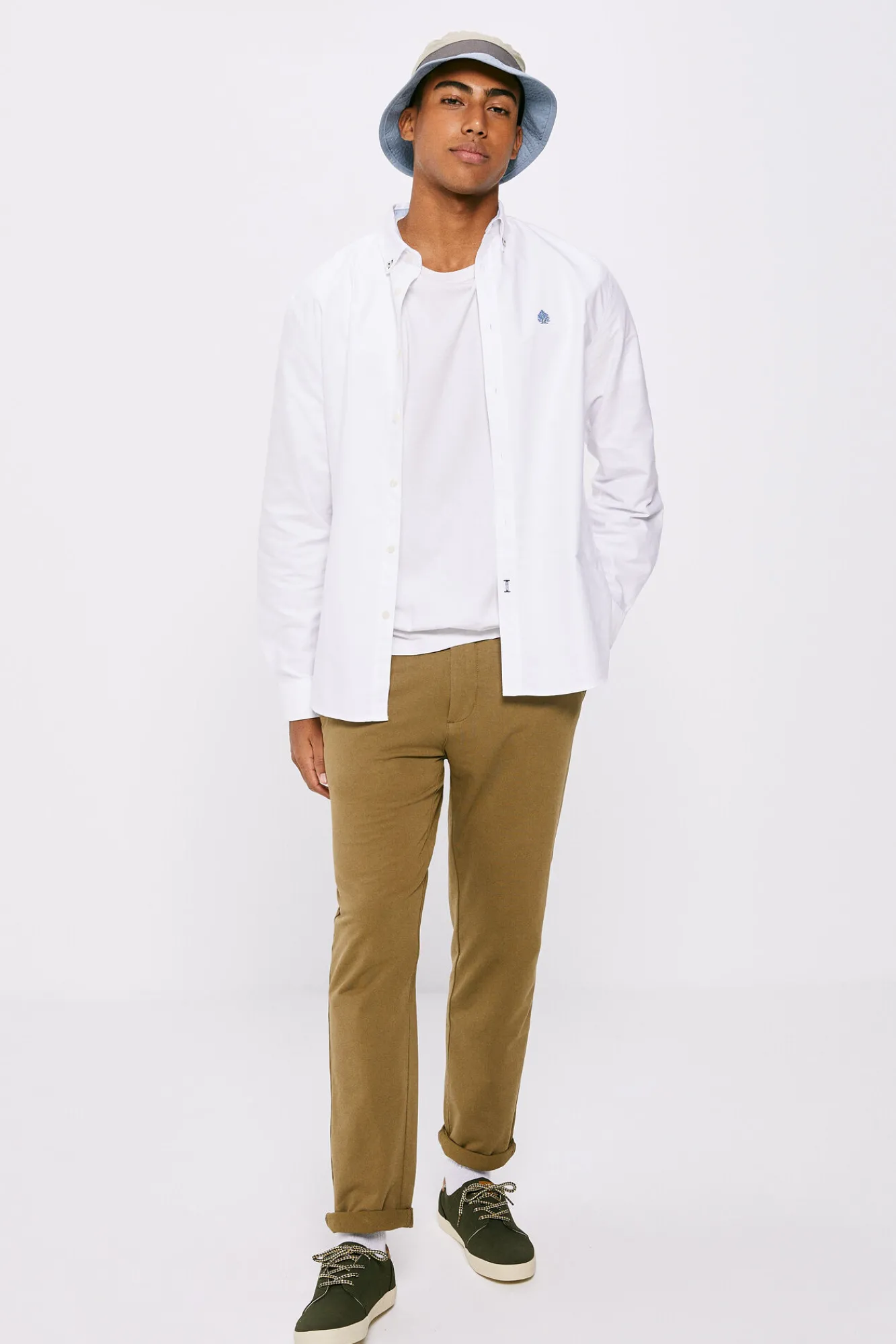 * Camisa Oxford Color Blanco