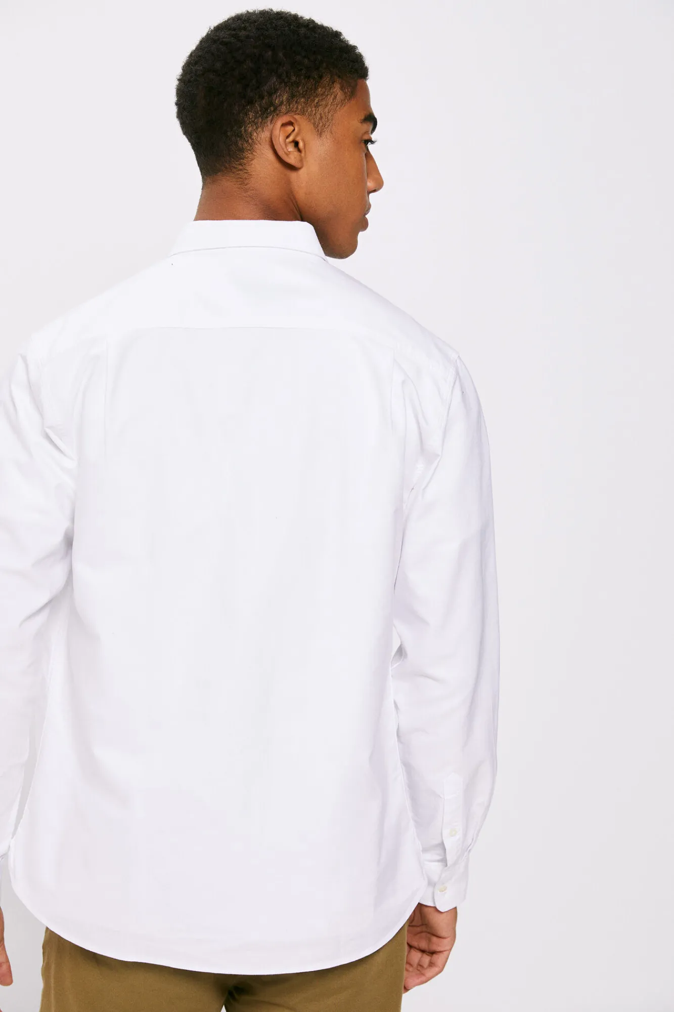 * Camisa Oxford Color Blanco