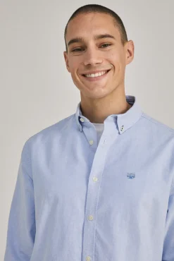 * Camisa Oxford Color Azul Claro Clearance