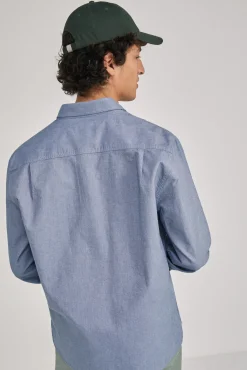 * Camisa Oxford Color Azul Medio New