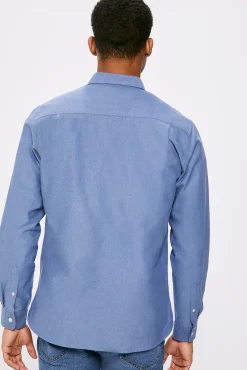 * Camisa Oxford Color Azul Medio Clearance
