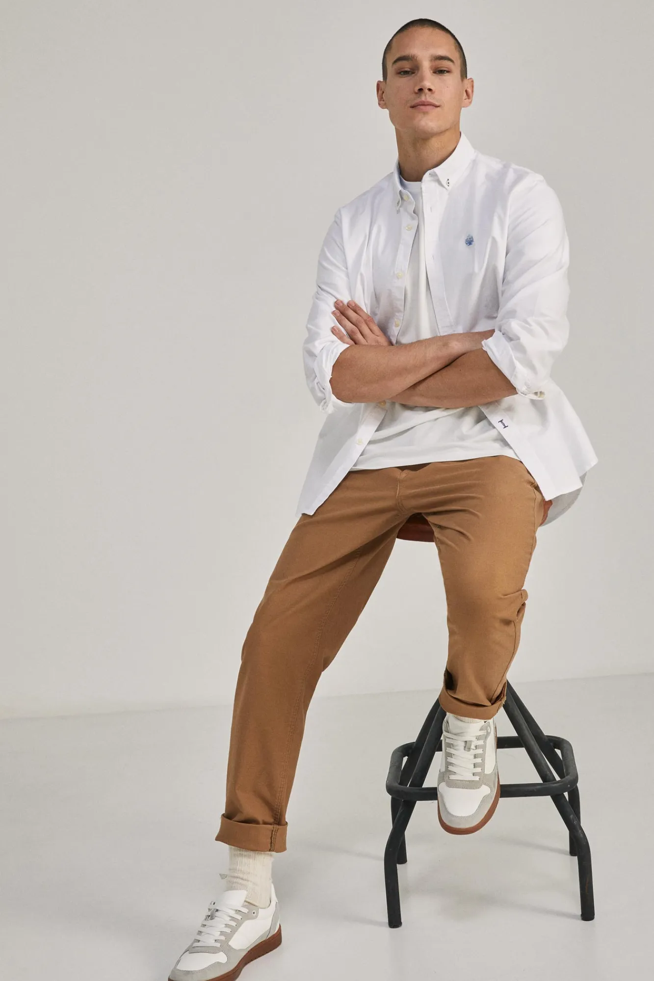* Camisa Oxford Color Blanco Best