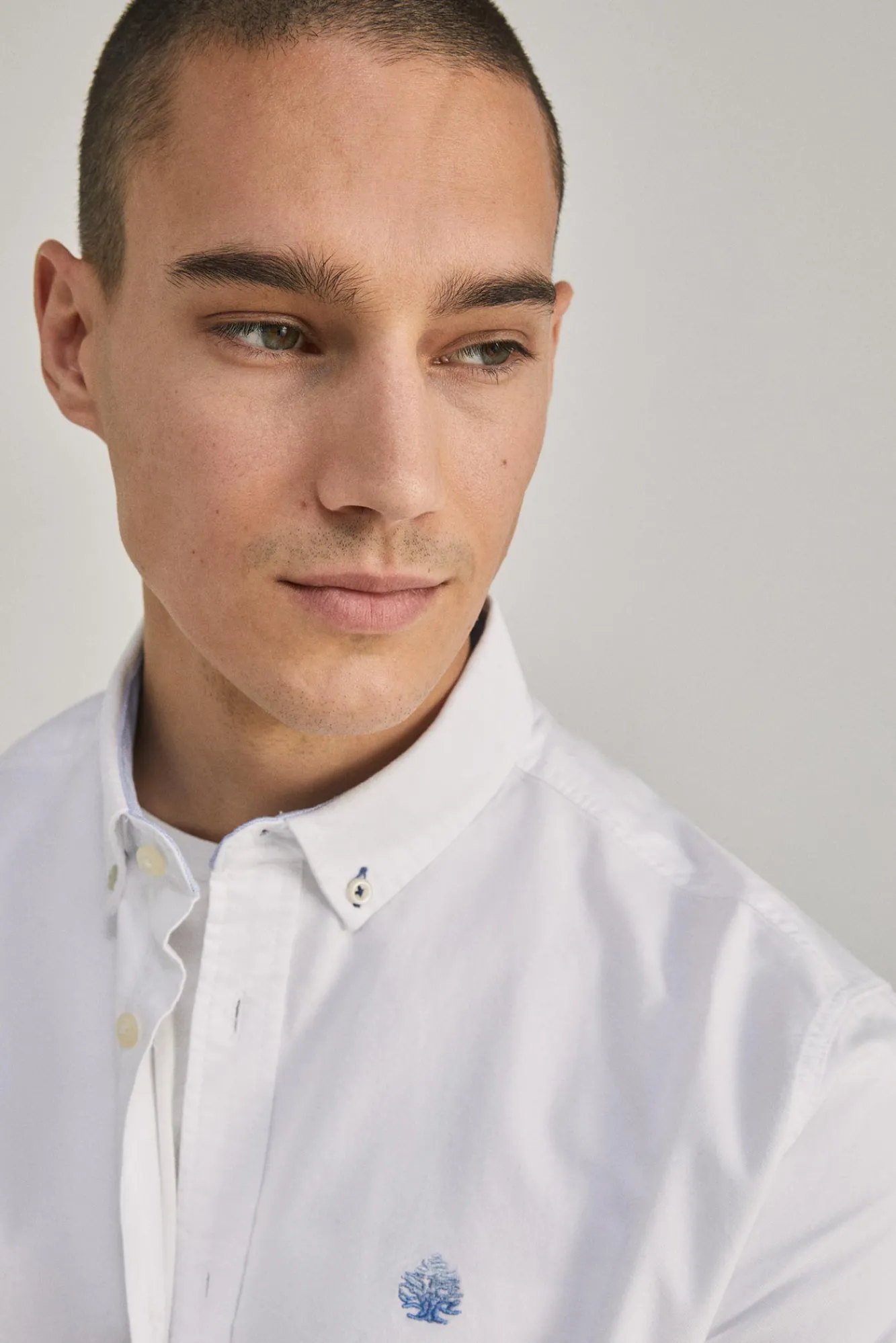 * Camisa Oxford Color Blanco Best