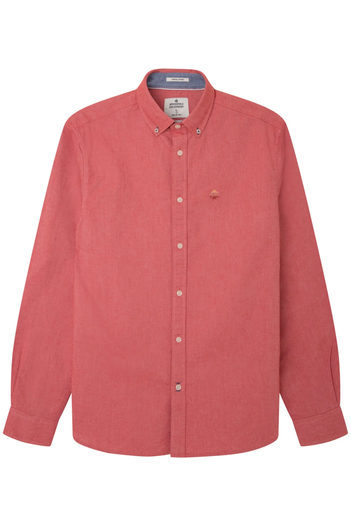 * Camisa Oxford Color Naranja New