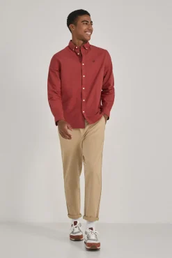 * Camisa Oxford Color Rojo Outlet