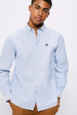 * Camisa Oxford Color Azul Claro
