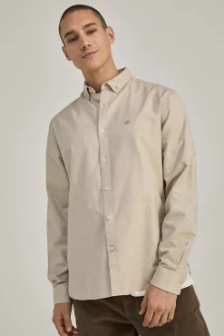 * Camisa Oxford Color Beige New
