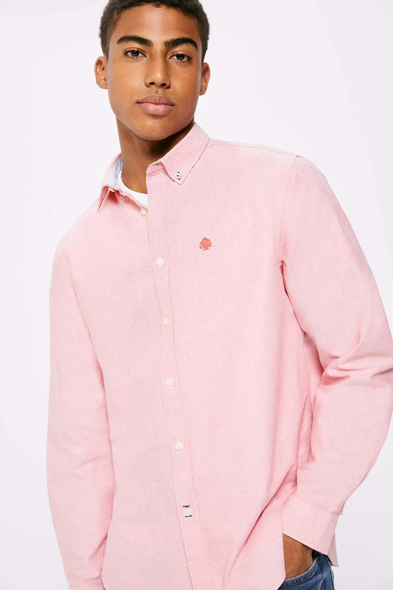 * Camisa Oxford Color Rojo Sale