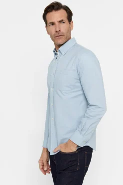 Cortefiel Camisa Oxford Liso Verde New