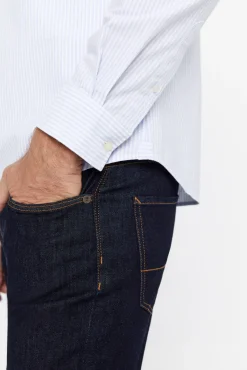 Cortefiel Camisa Oxford Rayas Azul Best