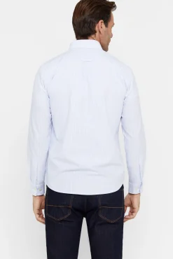 Cortefiel Camisa Oxford Rayas Azul Best
