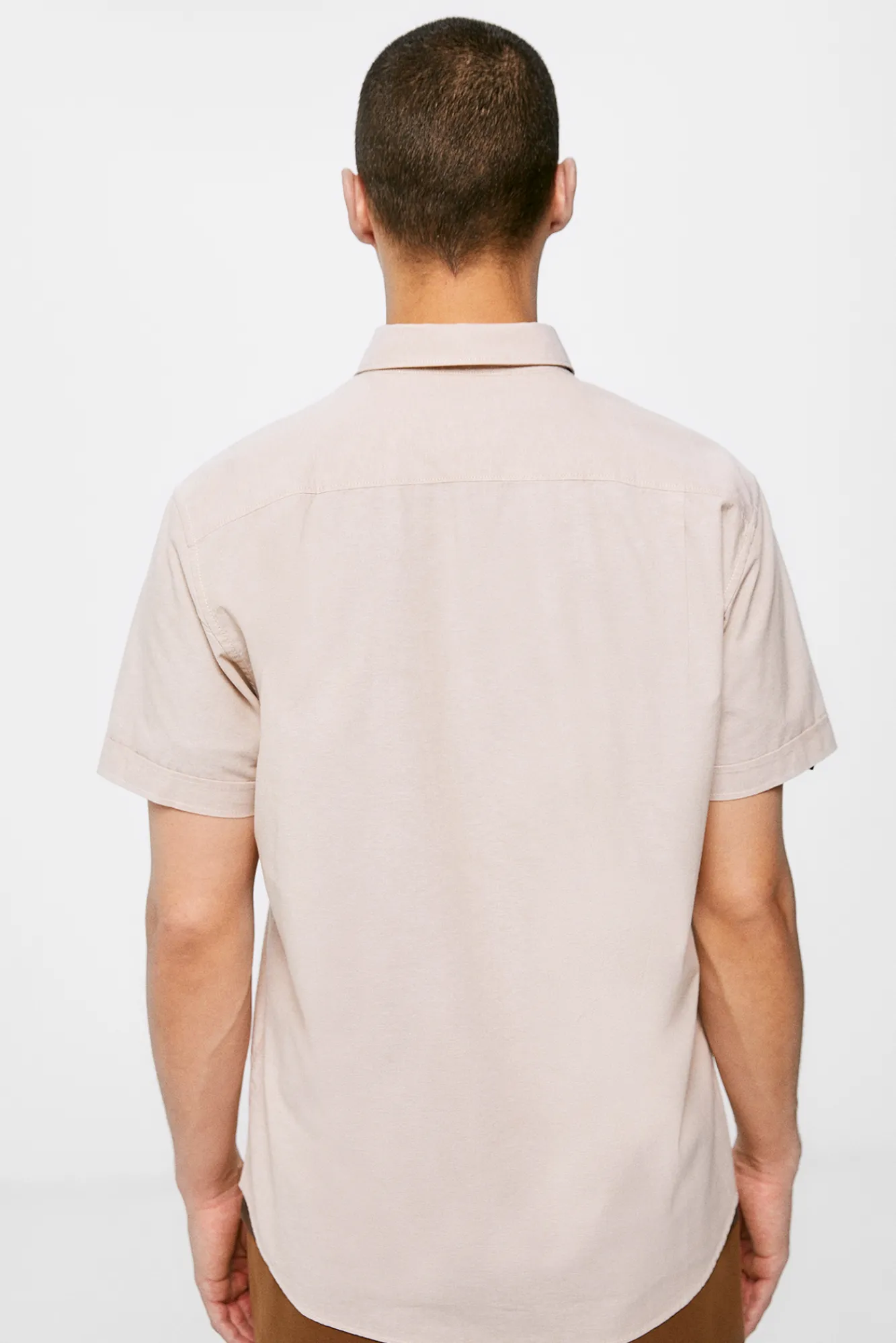 * Camisa Pinpoint Beige Outlet
