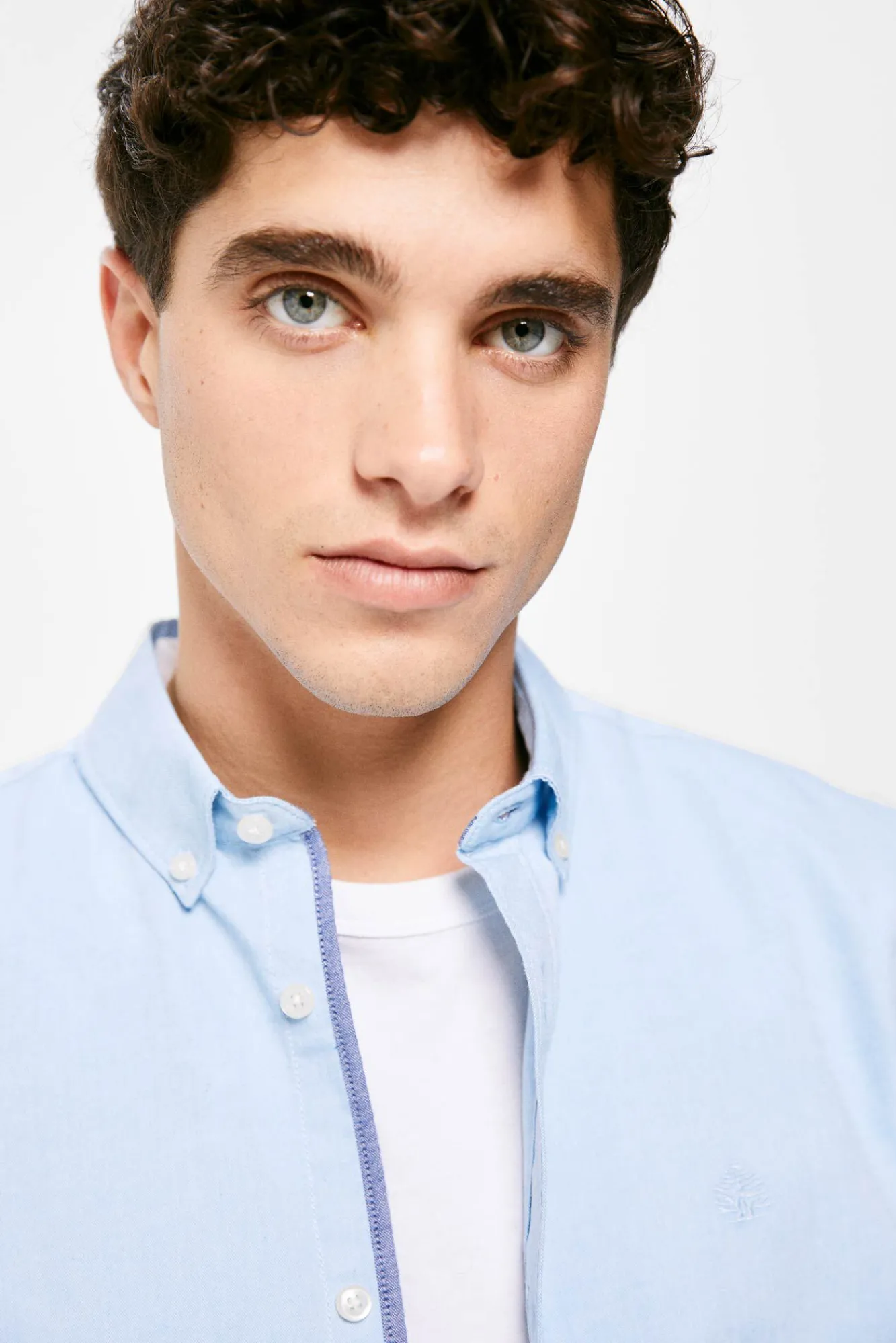 * Camisa Pintpoint Color Azul Claro Best