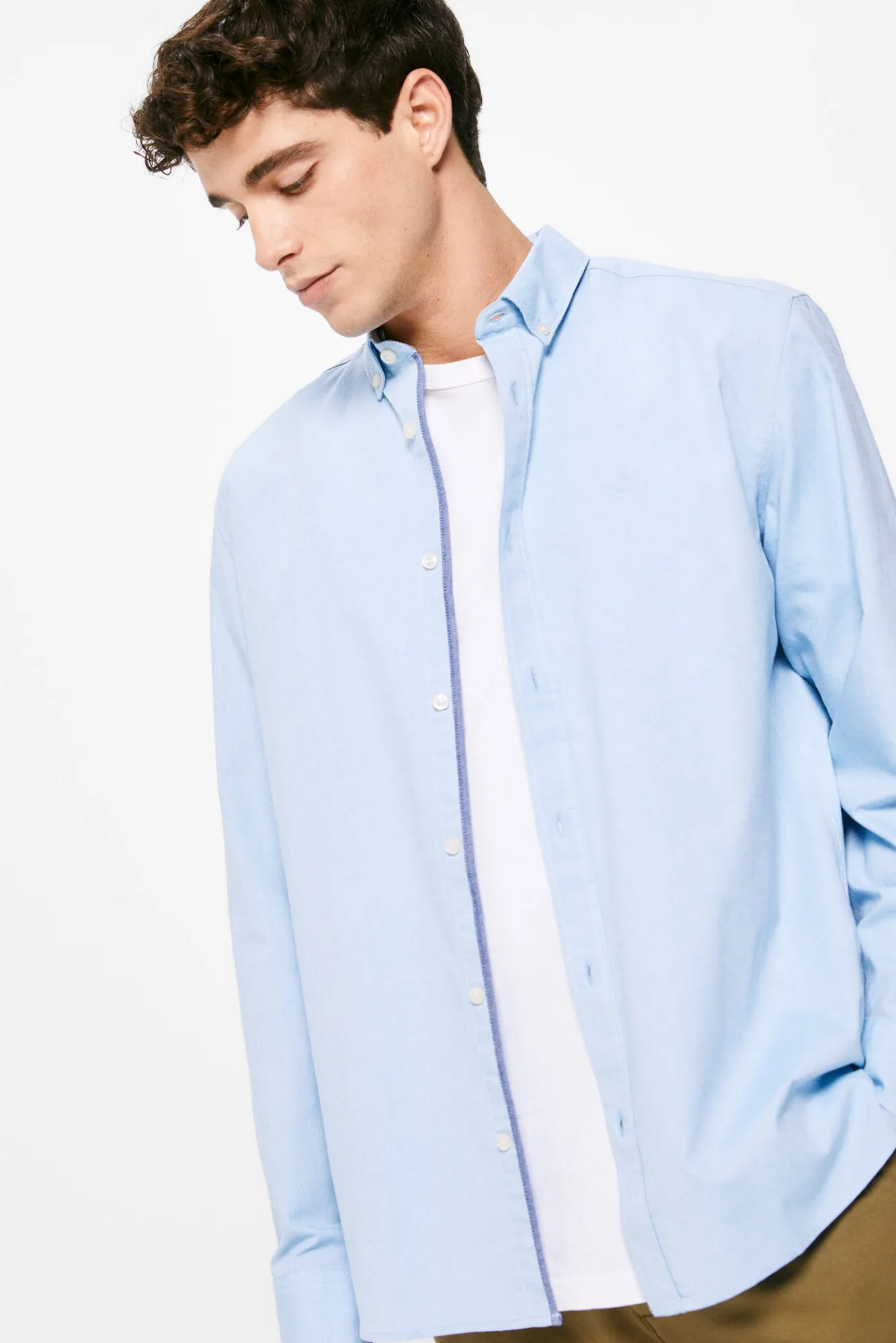 * Camisa Pintpoint Color Azul Claro Best