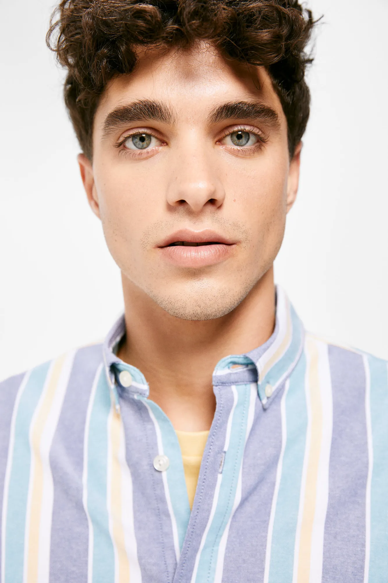 * Camisa Pintpoint Rayas Azul Medio Online