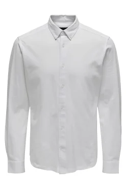 Only & Sons Camisa Pique Blanco Sale