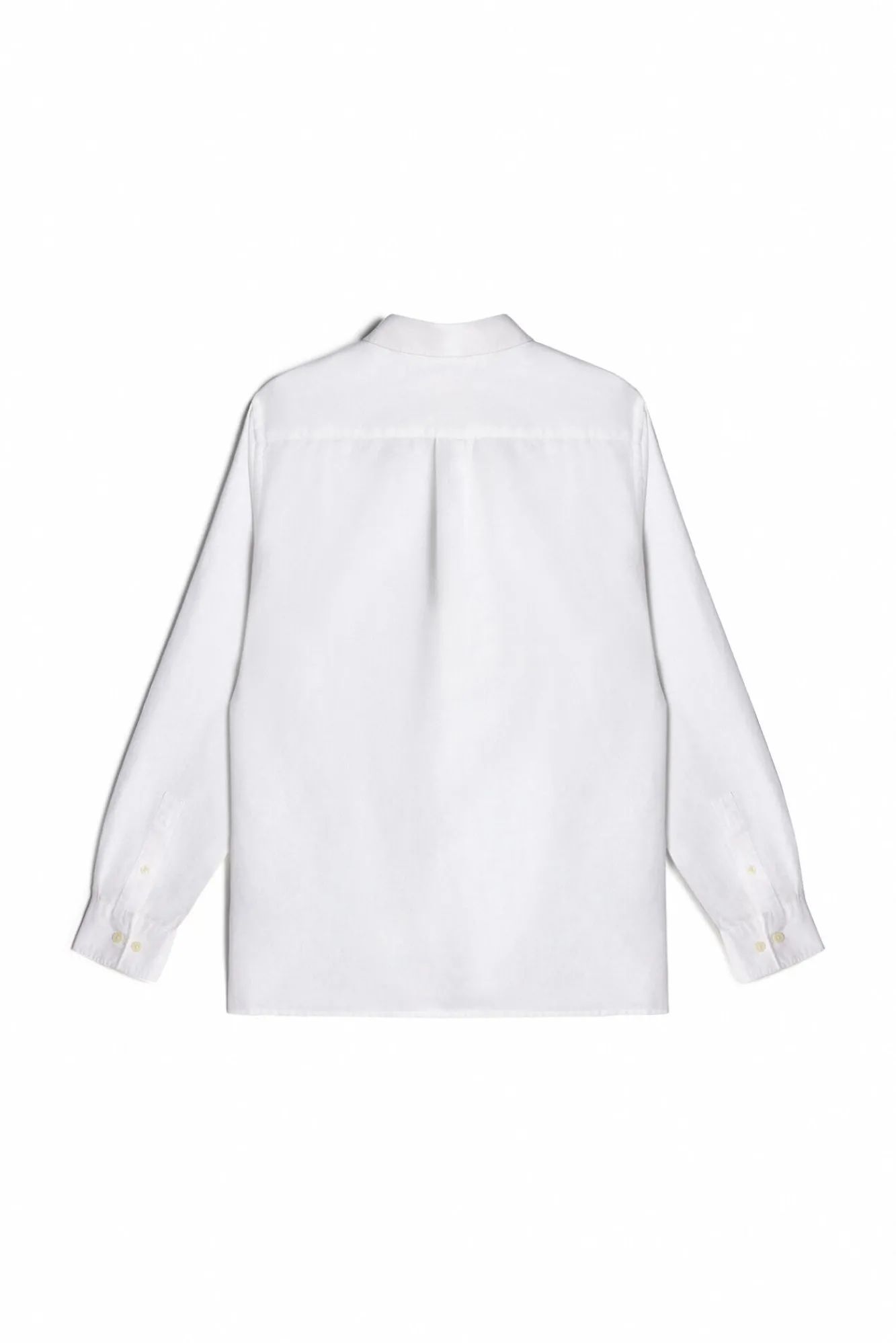 Ooto Camisa Polera Lino Manga Larga Blanco Best