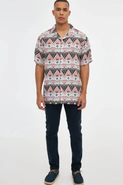 Inside Camisa Print Geometrico Multicolor Sale