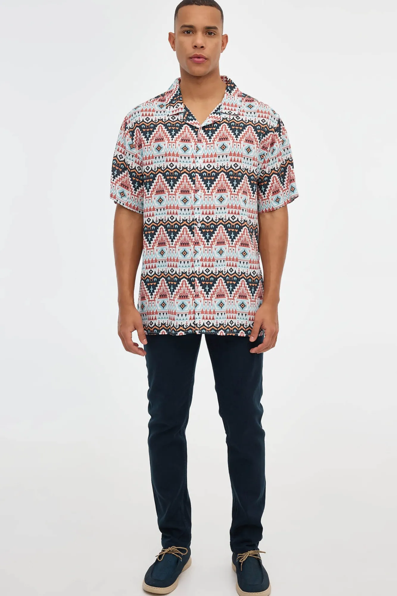 Inside Camisa Print Geometrico Multicolor Sale