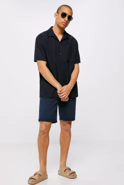 * Camisa Raya Tejida Turquesa