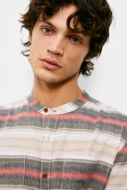 * Camisa Rayas Horizontales Marron New