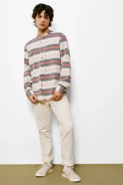 * Camisa Rayas Horizontales Marron New