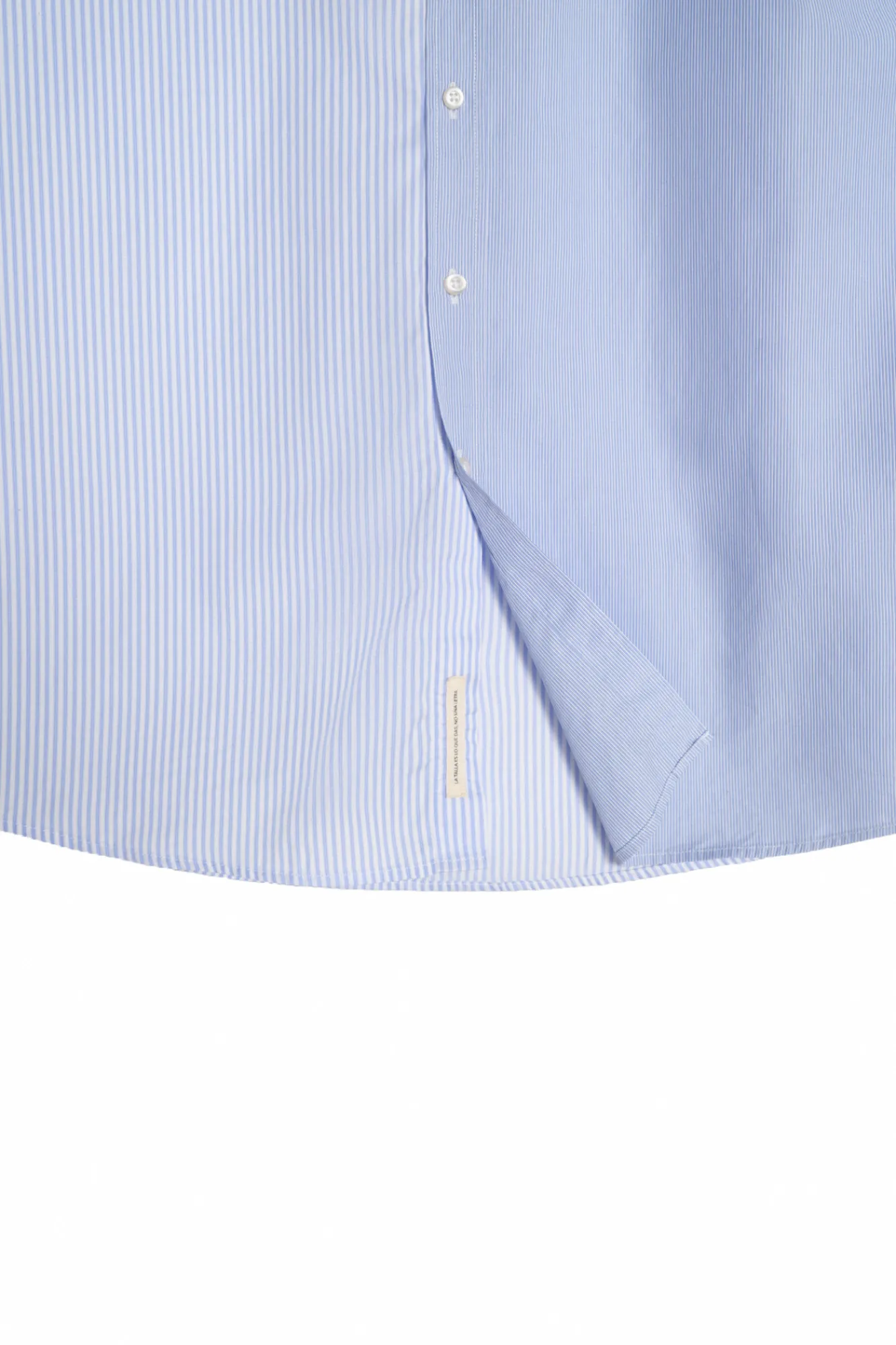 Ooto Camisa Slim Cuello Mao Estampado Rayas Azul Outlet