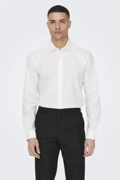 Only & Sons Camisa Slim Fit Blanco Sale