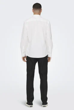 Only & Sons Camisa Slim Fit Blanco Sale