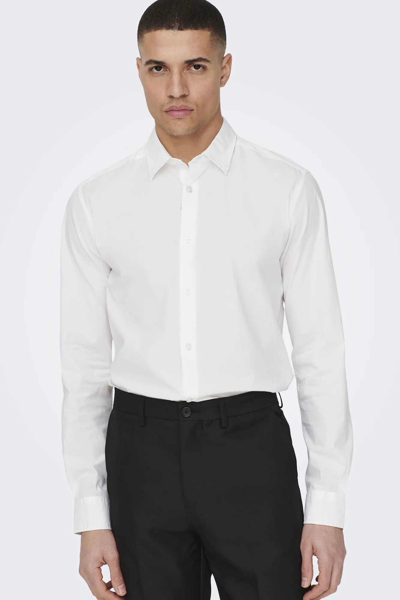 Only & Sons Camisa Slim Fit Blanco Sale