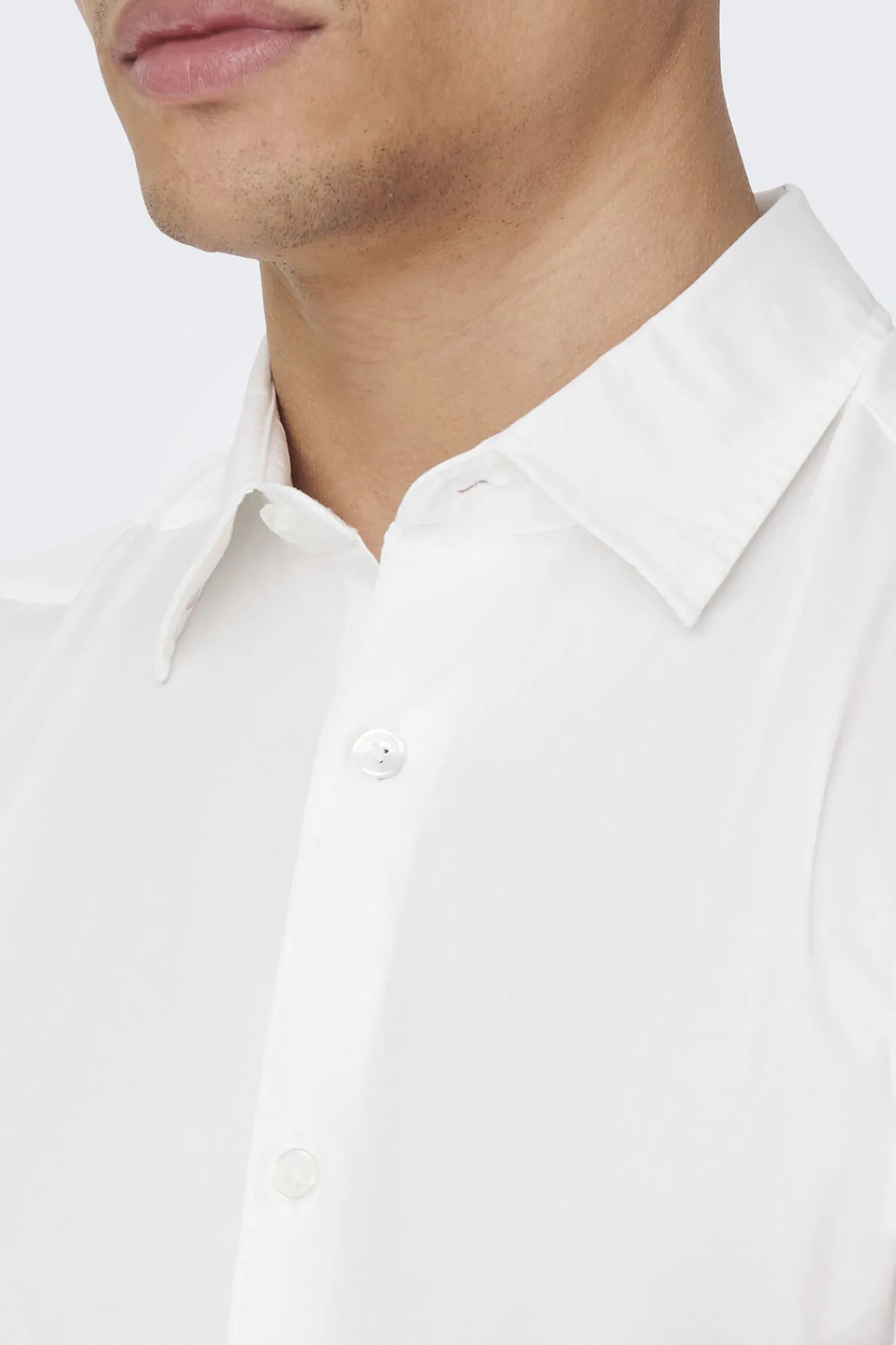 Only & Sons Camisa Slim Fit Blanco Sale