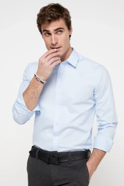 Only & Sons Camisa Slim Fit Azul Claro Discount