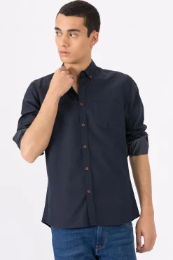 Tiffosi Camisa Slim Fit Nigeria Navy Sale