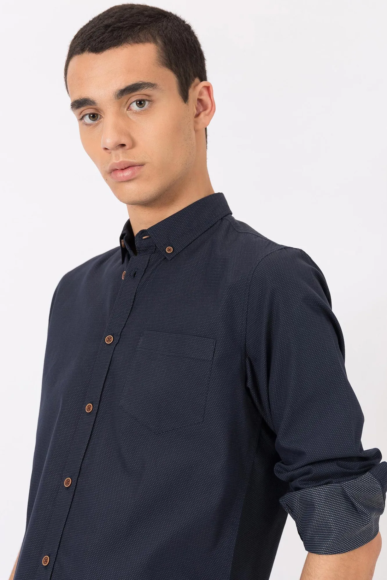 Tiffosi Camisa Slim Fit Nigeria Navy Sale